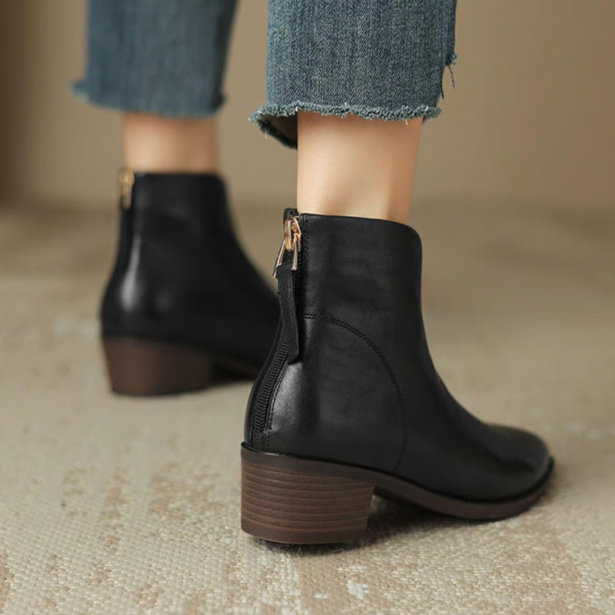 Camille | Bottines Élégantes Femme à Talons Bas pour Un Style Chic 8