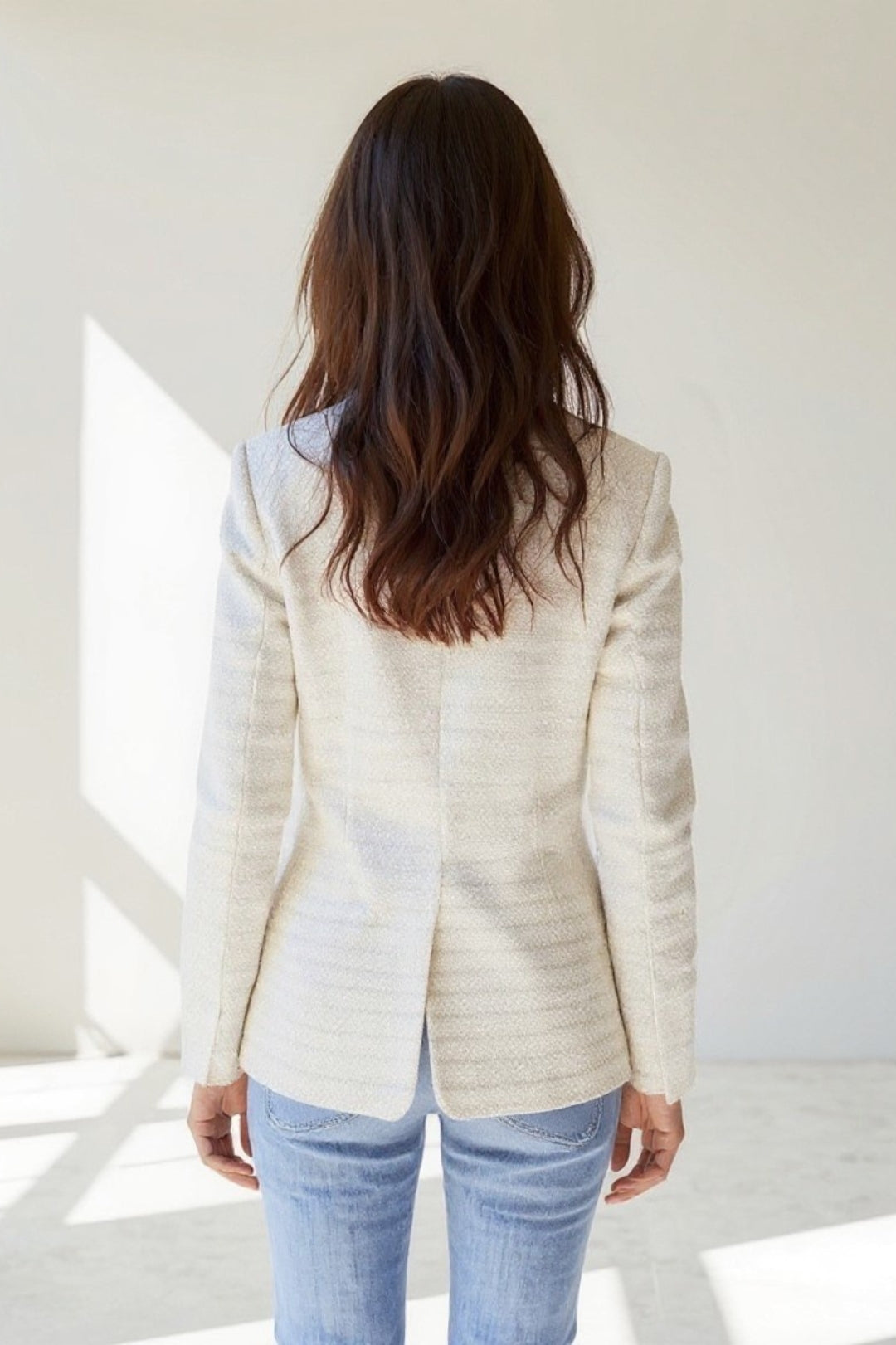 Chloé | Élégant Blazer Femme Croisé en Tweed Léger pour un Style Intemporel 1
