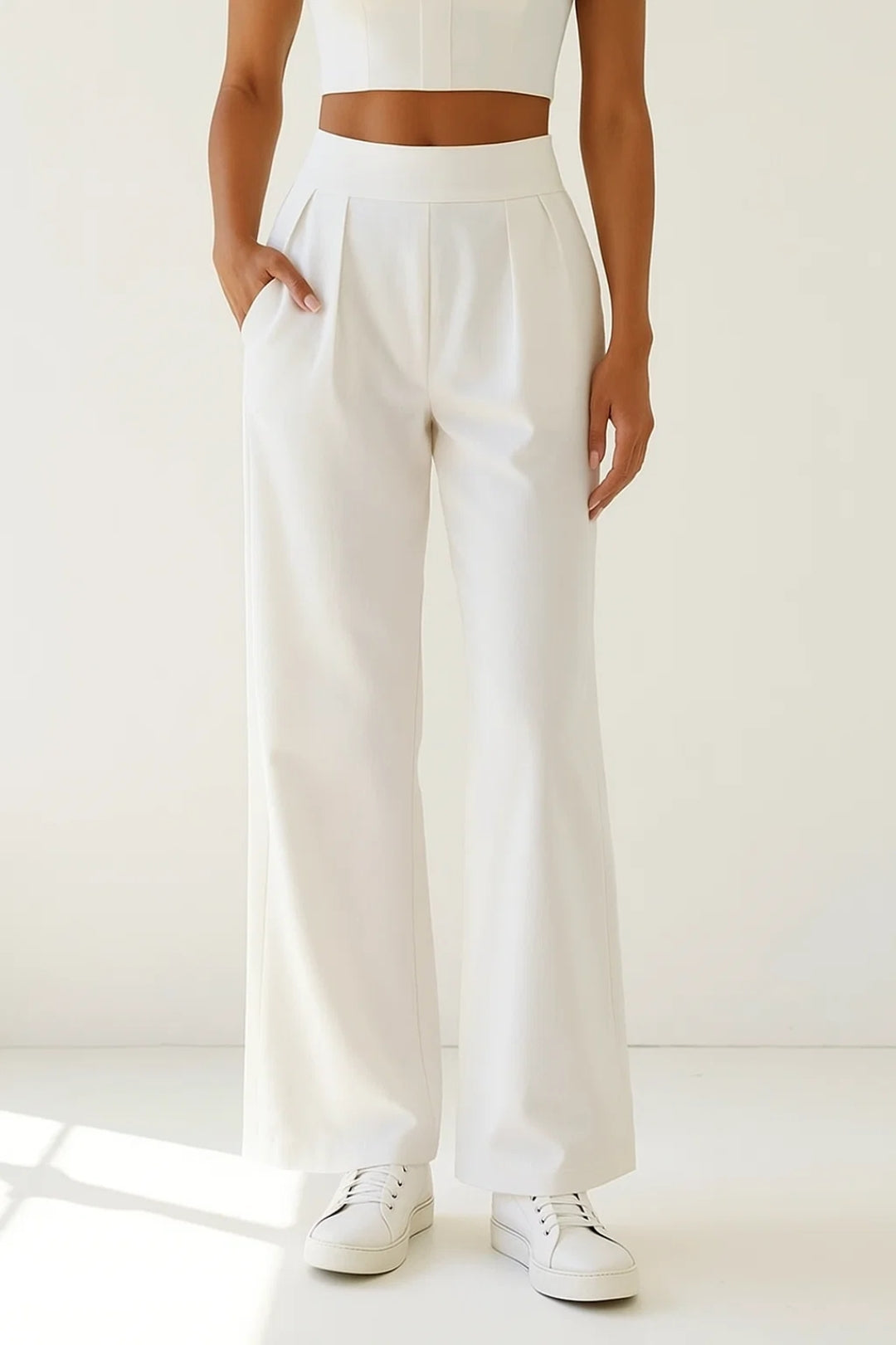 Chloé | Pantalon Palazzo Femme Élégant Taille Haute pour un Style Chic 1