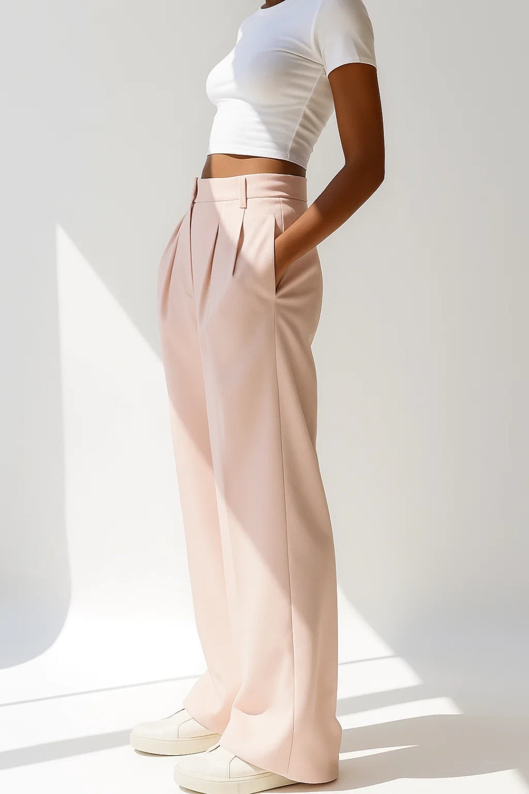 Chloé | Pantalon Palazzo Femme Élégant à Plis pour Tous Les Jours 1