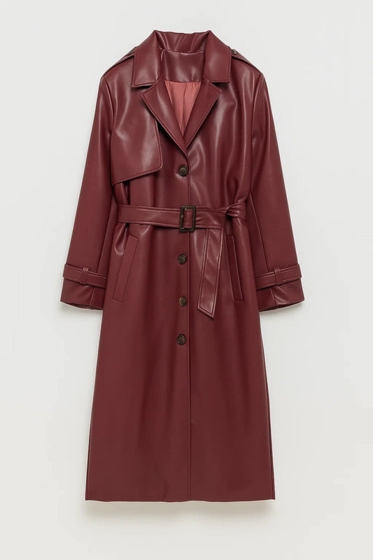 Clara | Manteau Hiver Femme Long Élégant avec Ceinture pour Femmes 0
