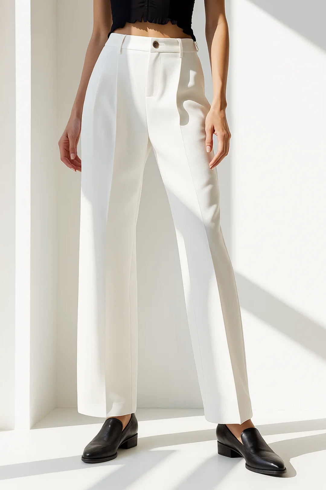 Emma | Pantalon Femme Droit Élégant Polyvalent Pour Toutes Les Occasions 0