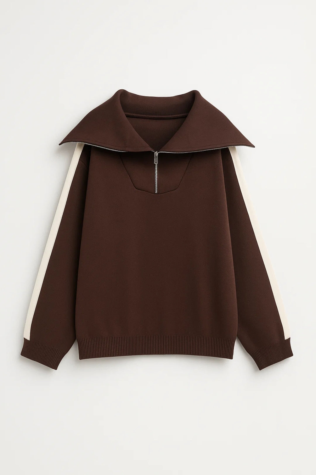 Léa | Ensemble Tailleur Femme Sportif avec Haut Zippé et Pantalon Ample 1