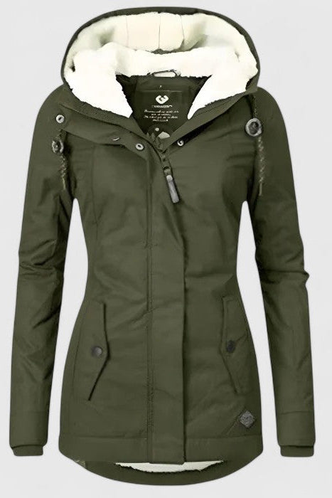 Léa | Veste Hiver Femme Imperméable Élégante avec Capuche 5