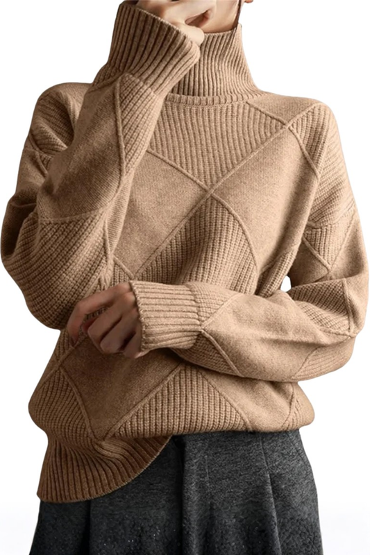 Jade | Pull Femme Col Roulé – Élégant et Chic pour un Style Quotidien