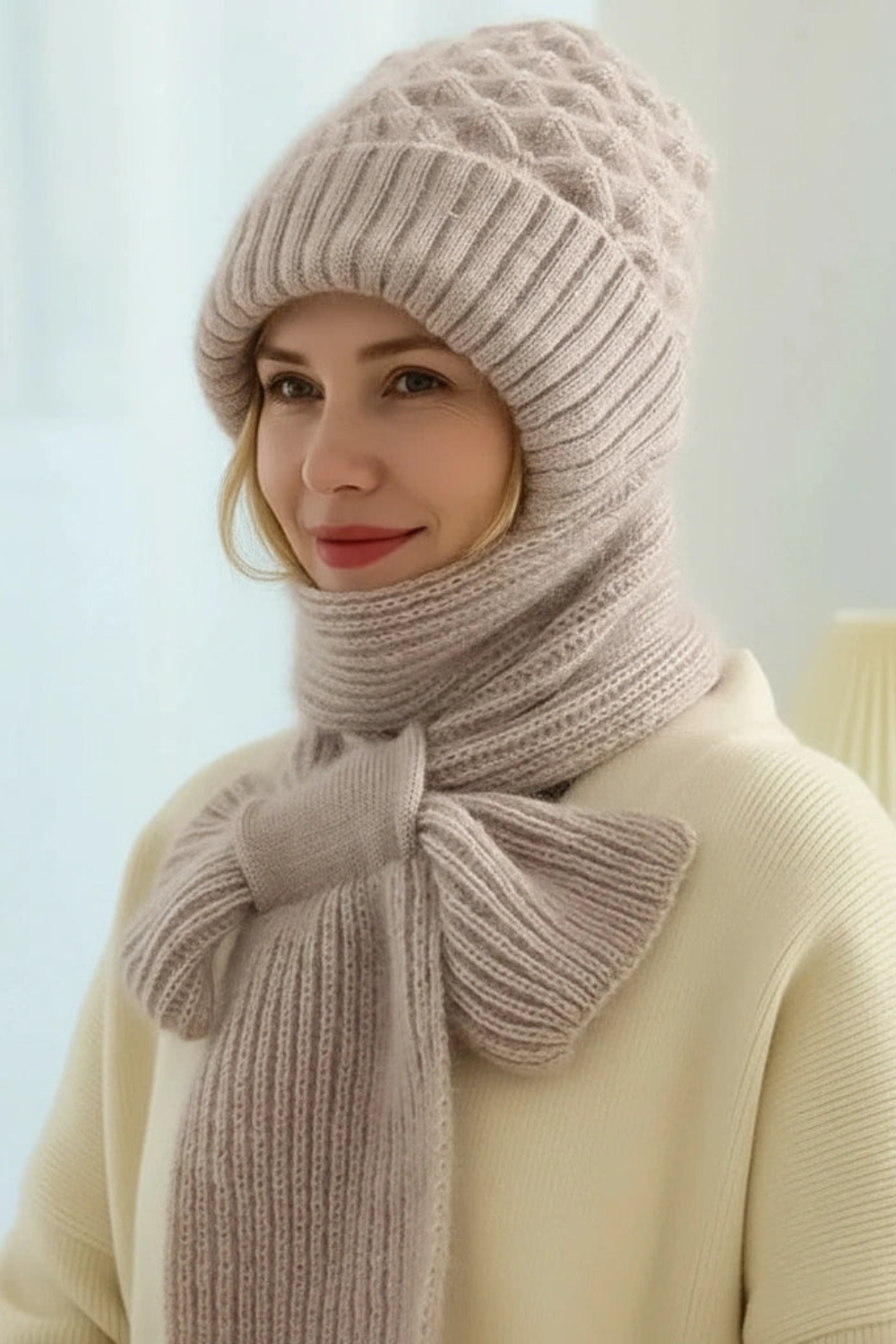 Valérie | Ensemble Chapeau & Écharpe Femme – Duo d’Accessoires Élégants