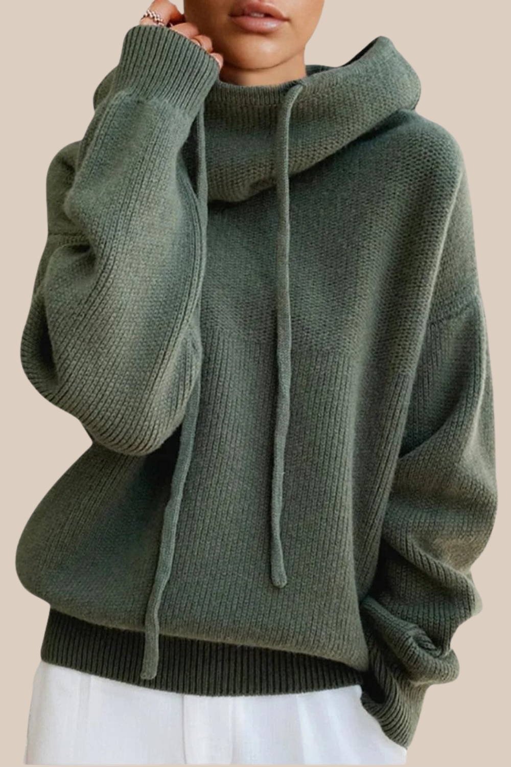 Charlotte | Pull Femme à Col Montant – Style Élégant et Confortable