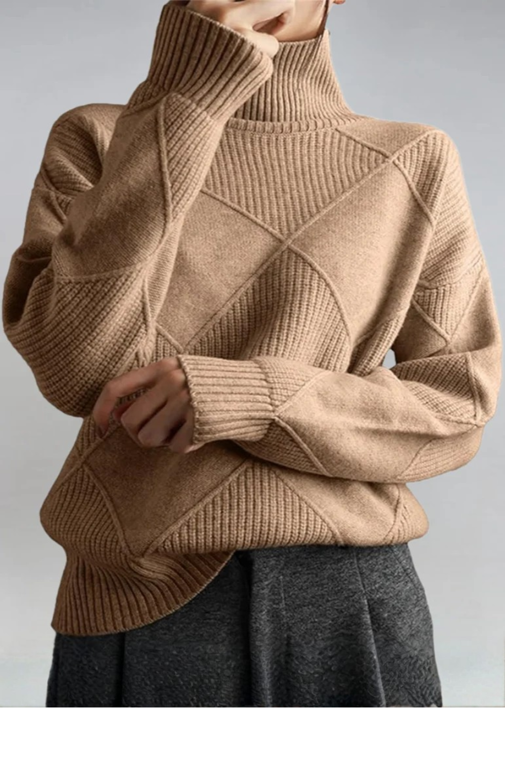 Jade | Pull Femme Col Roulé – Élégant et Chic pour un Style Quotidien