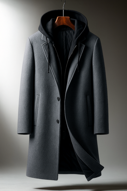Tristan | Trench Mi-Long Homme Élégant pour un Style Chic