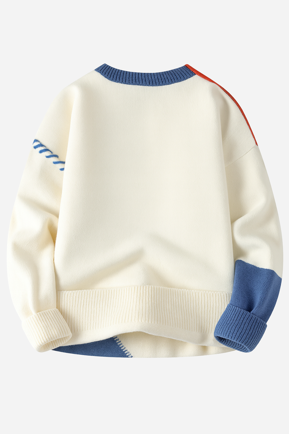 Lucas | Pull Homme Moderne Patchwork – Pull Décontracté et Stylé