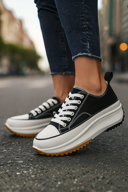 Laura | Baskets Femme Élégantes et Confortables à Semelle Plateforme