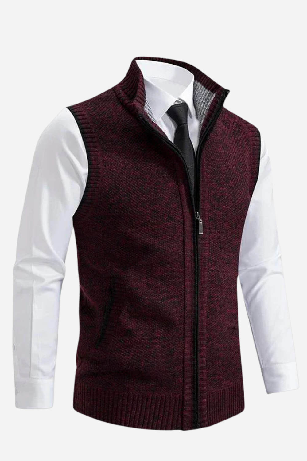 Gabrielle | Gilet Homme avec Fermeture Éclair – Élégant, Doux et Polyvalent