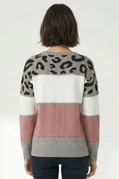 Céline – Pull Femme Imprimé Léopard pour un Style Moderne et Tendance