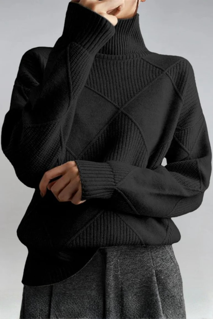 Jade | Pull Femme Col Roulé – Élégant et Chic pour un Style Quotidien