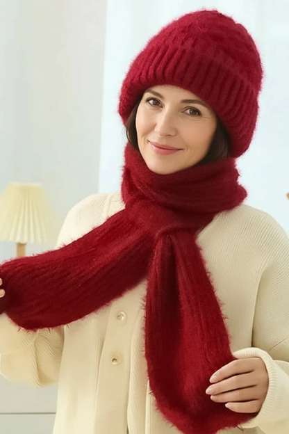 Valérie | Ensemble Chapeau & Écharpe Femme – Duo d’Accessoires Élégants