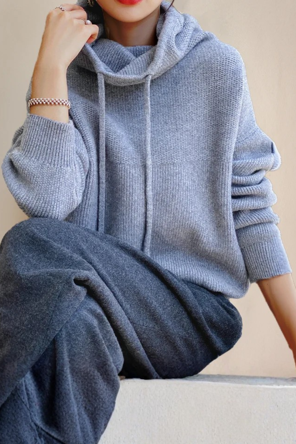 Charlotte | Pull Femme à Col Montant – Style Élégant et Confortable