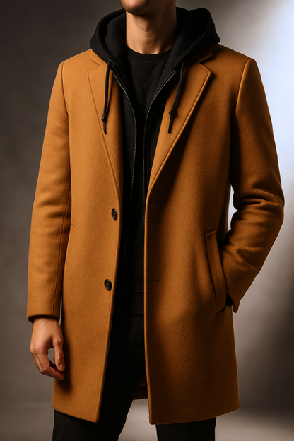 Tristan | Trench Mi-Long Homme Élégant pour un Style Chic
