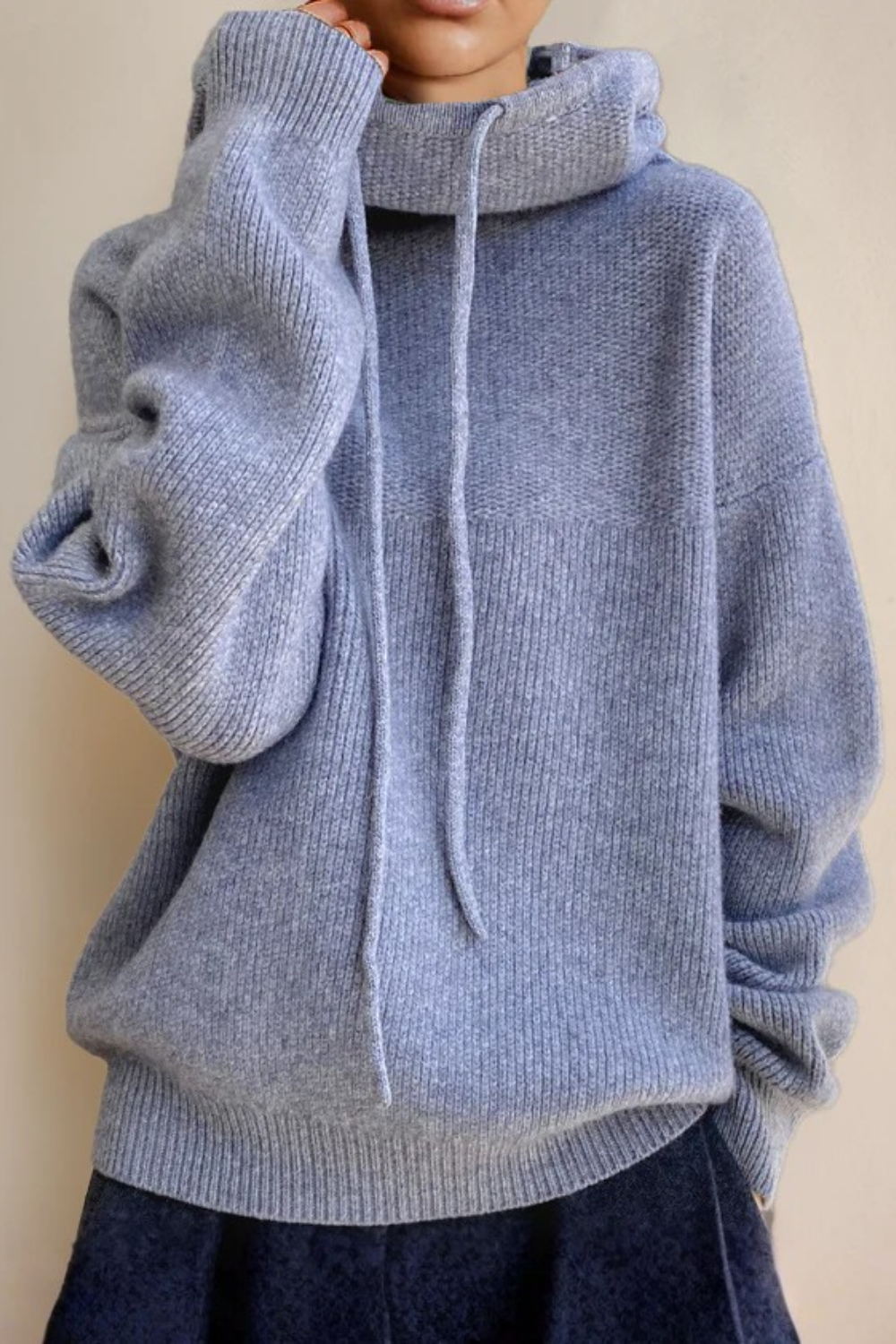 Charlotte | Pull Femme à Col Montant – Style Élégant et Confortable