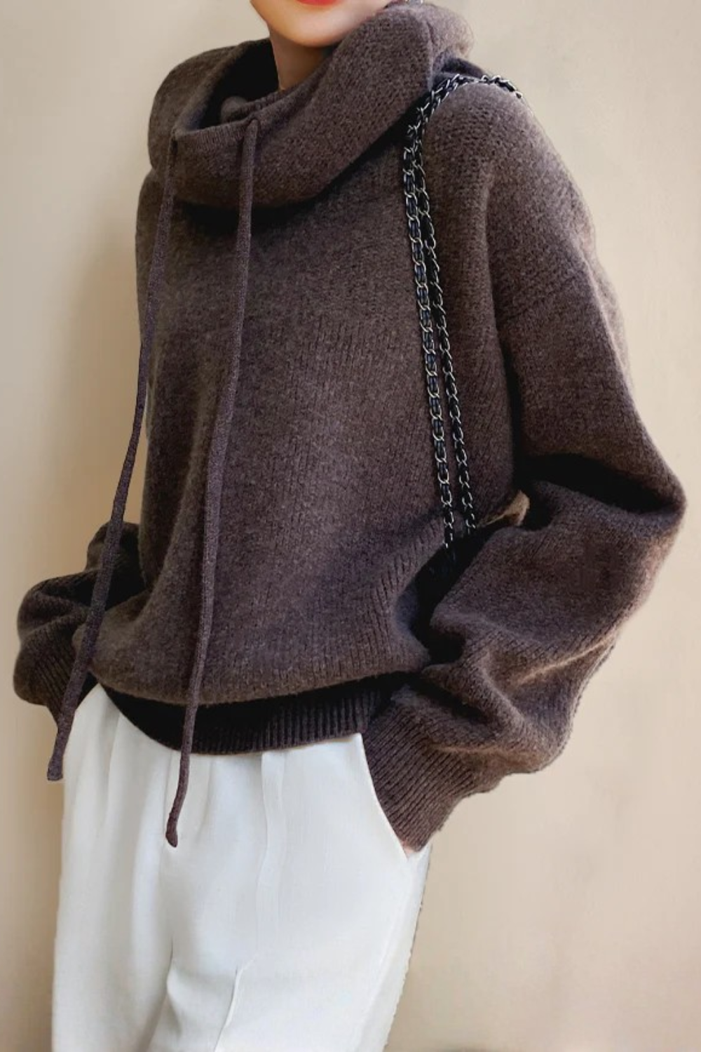 Charlotte | Pull Femme à Col Montant – Style Élégant et Confortable