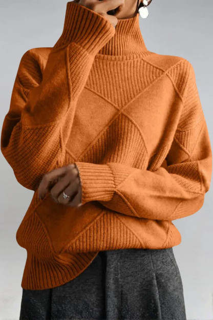 Jade | Pull Femme Col Roulé – Élégant et Chic pour un Style Quotidien