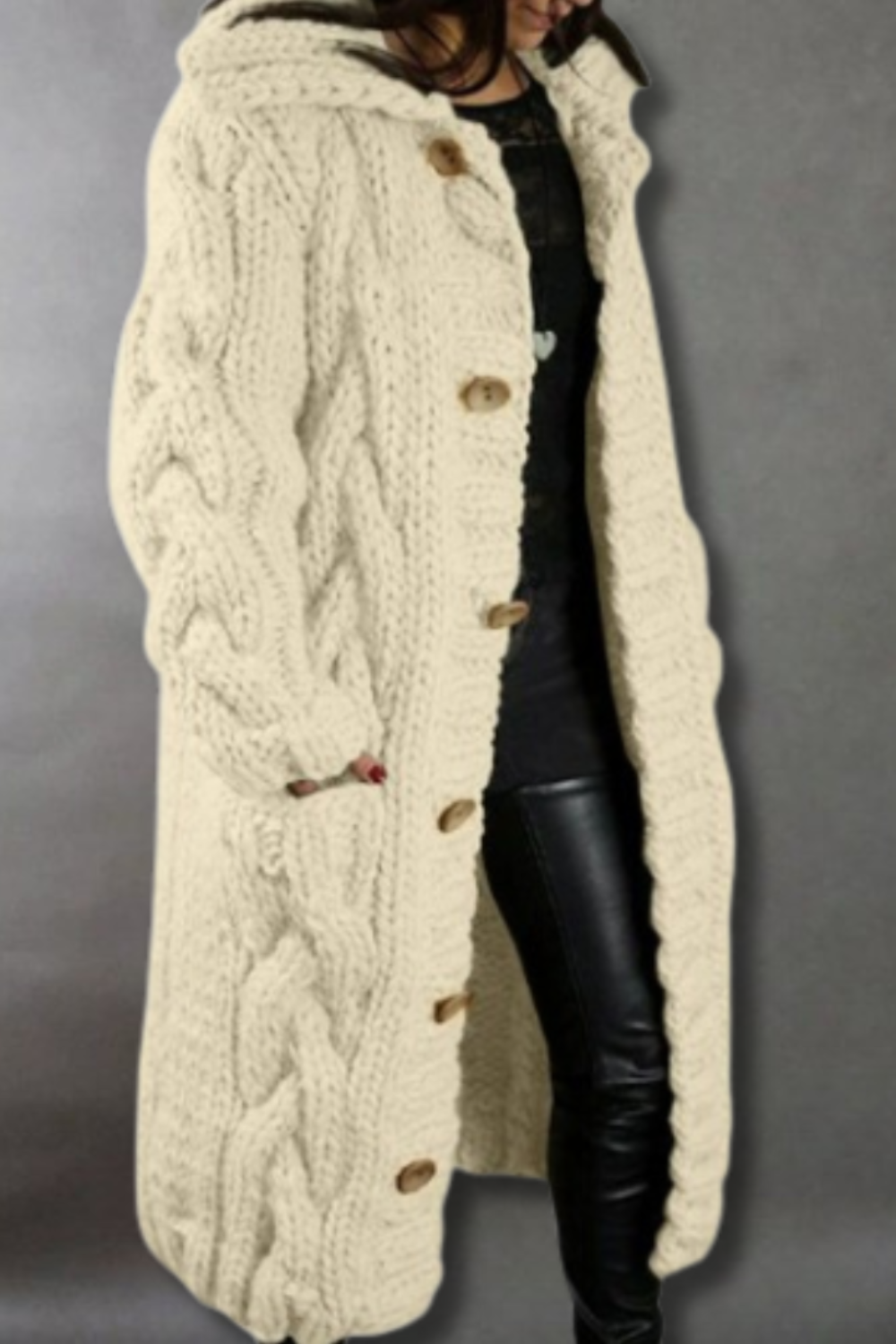 Nina | Long Gilet Chaud pour Femme – Élégant et Confortable