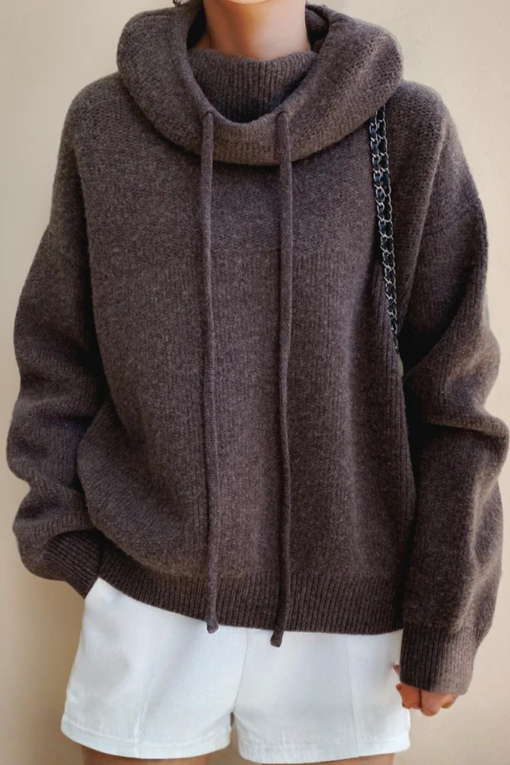 Charlotte | Pull Femme à Col Montant – Style Élégant et Confortable