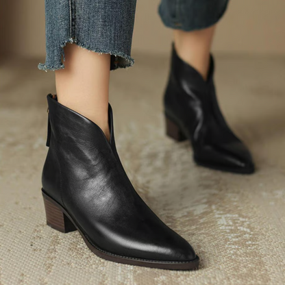 Camille | Bottines Élégantes Femme à Talons Bas pour Un Style Chic 0