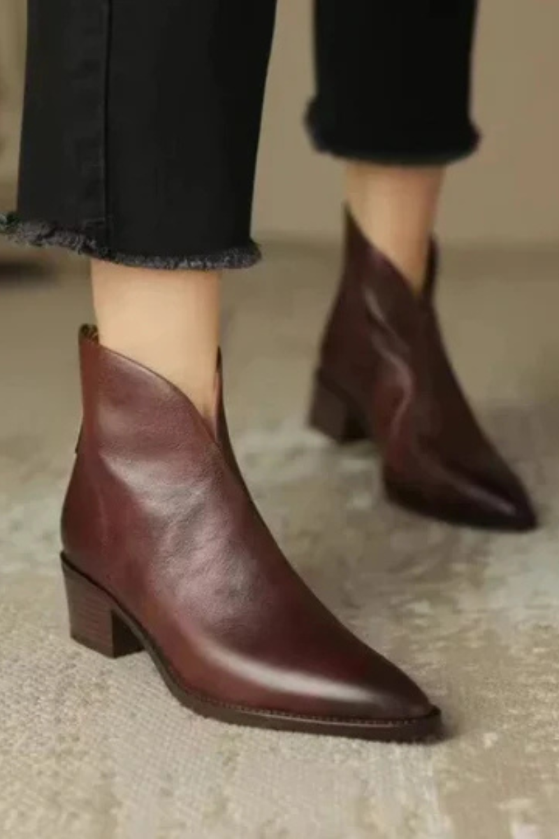 Camille | Bottines Élégantes Femme à Talons Bas pour Un Style Chic 4