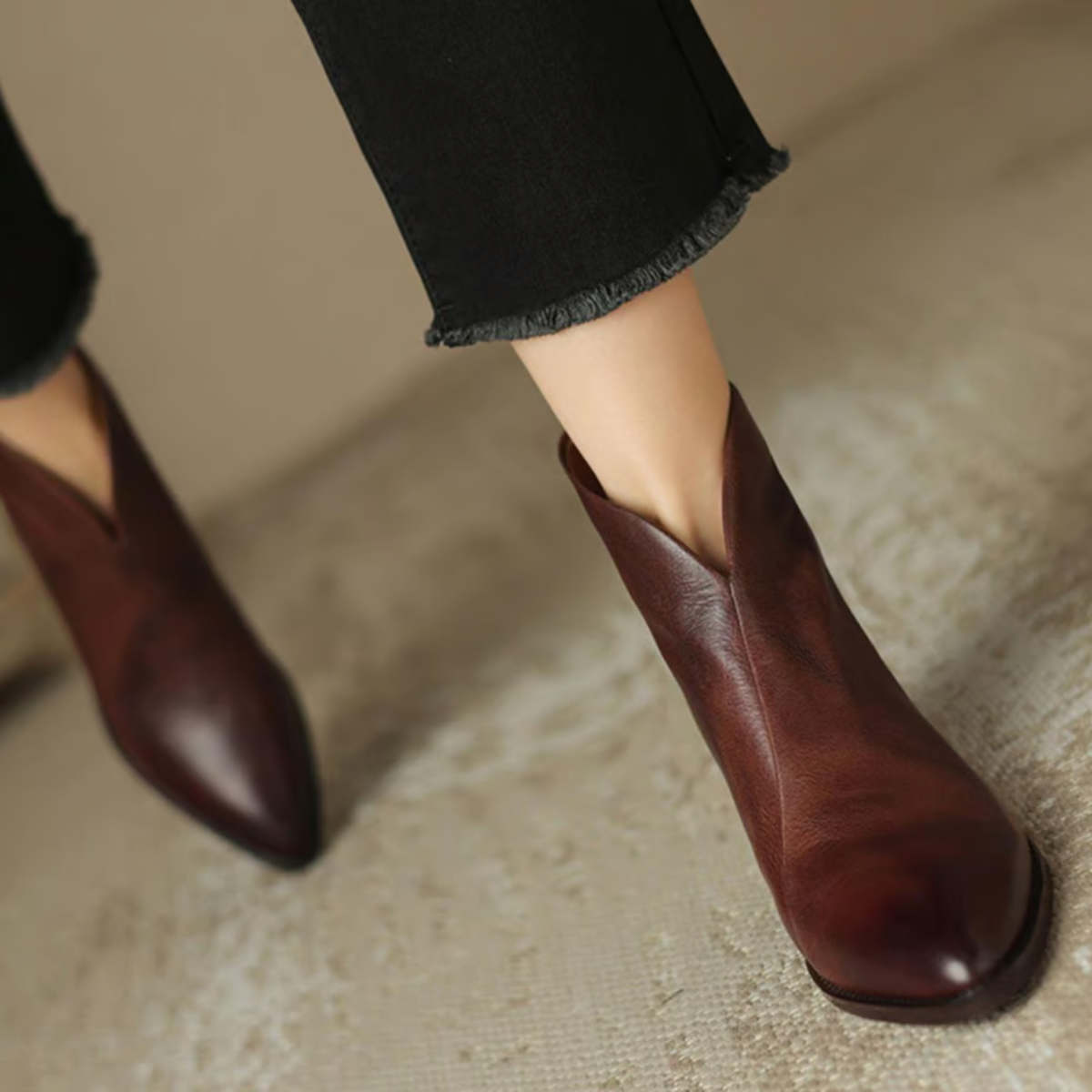 Camille | Bottines Élégantes Femme à Talons Bas pour Un Style Chic 5
