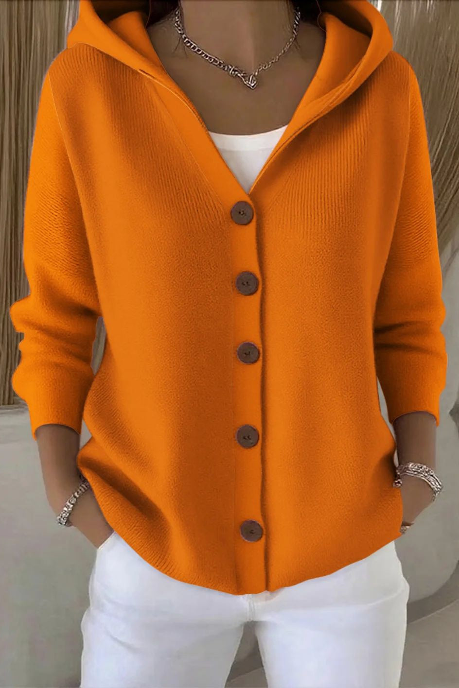 Chloé | Élégant Cardigan Femme en Coton Doux et Confortable 3