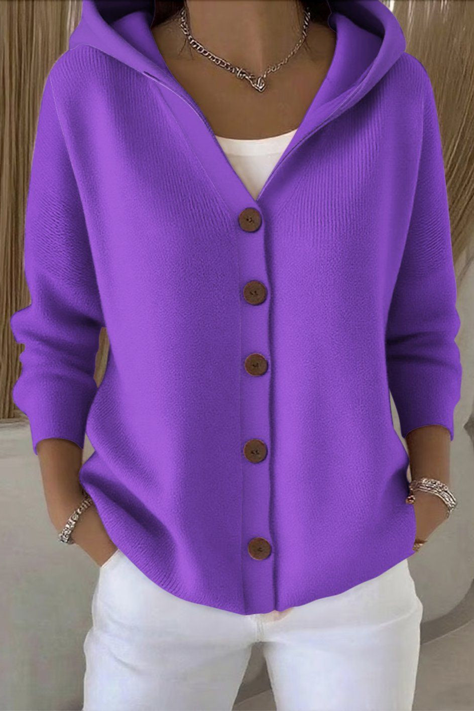 Chloé | Élégant Cardigan Femme en Coton Doux et Confortable 4