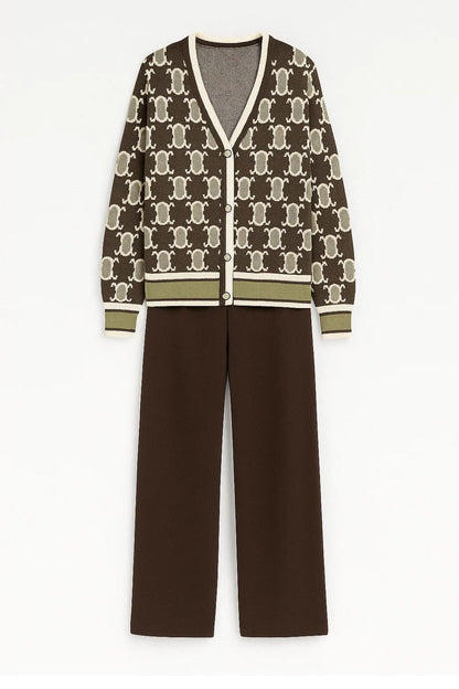 Chloé | Élégant Ensemble Tailleur Femme avec Cardigan et Pantalon Souple 2