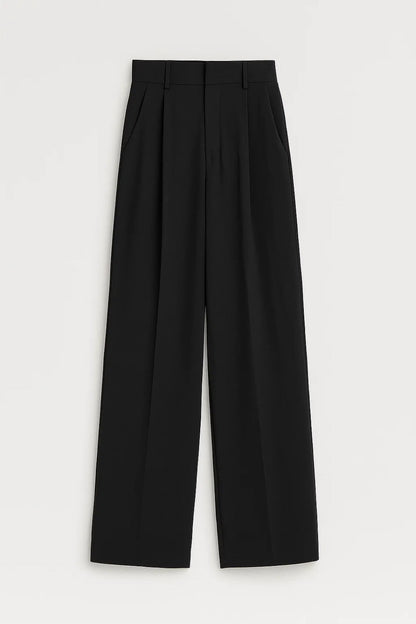 Chloé | Pantalon Fluide Femme Noir Élégant pour Look Sophistiqué 3