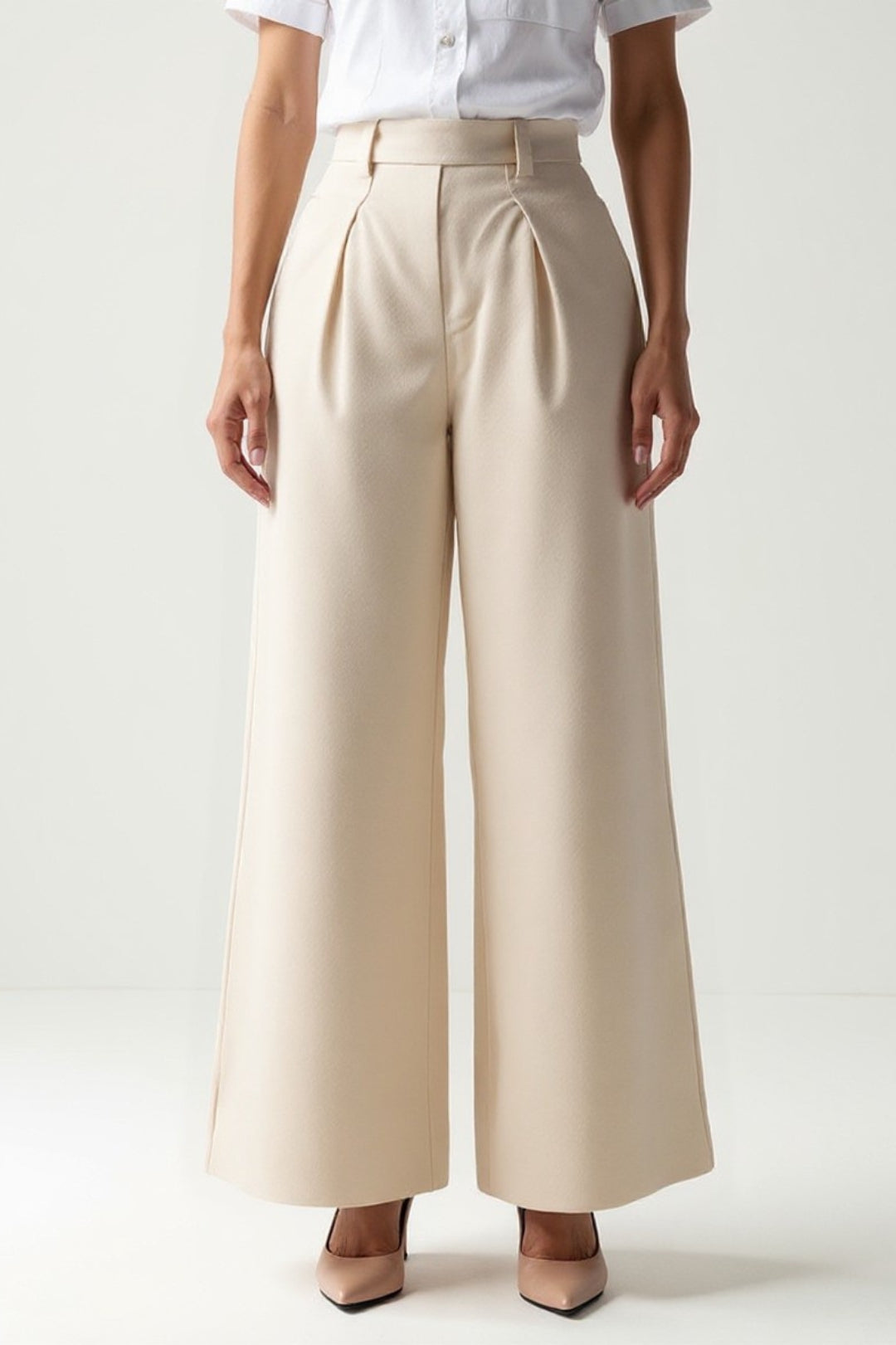 Chloé | Pantalon Palazzo Femme Élégant Taille Haute Pour Une Silhouette Moderne 0