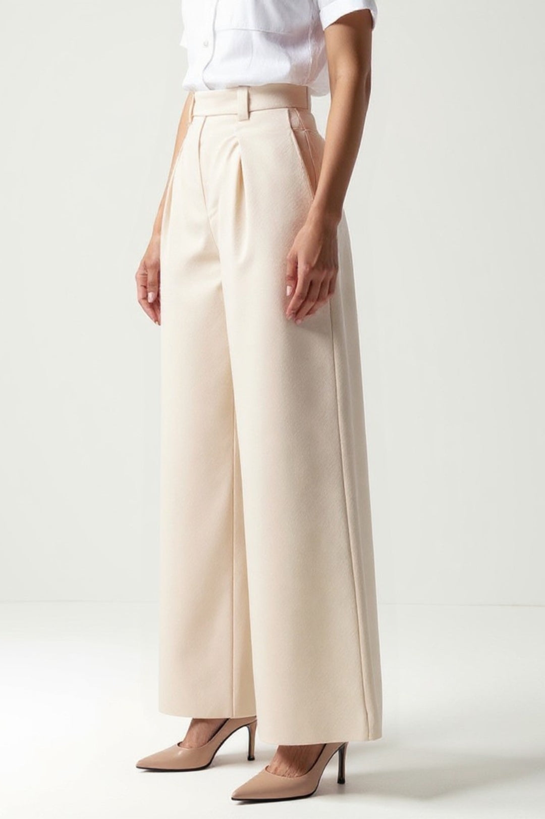 Chloé | Pantalon Palazzo Femme Élégant Taille Haute Pour Une Silhouette Moderne 1