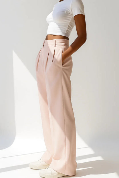 Chloé | Pantalon Palazzo Femme Élégant à Plis pour Tous Les Jours 1
