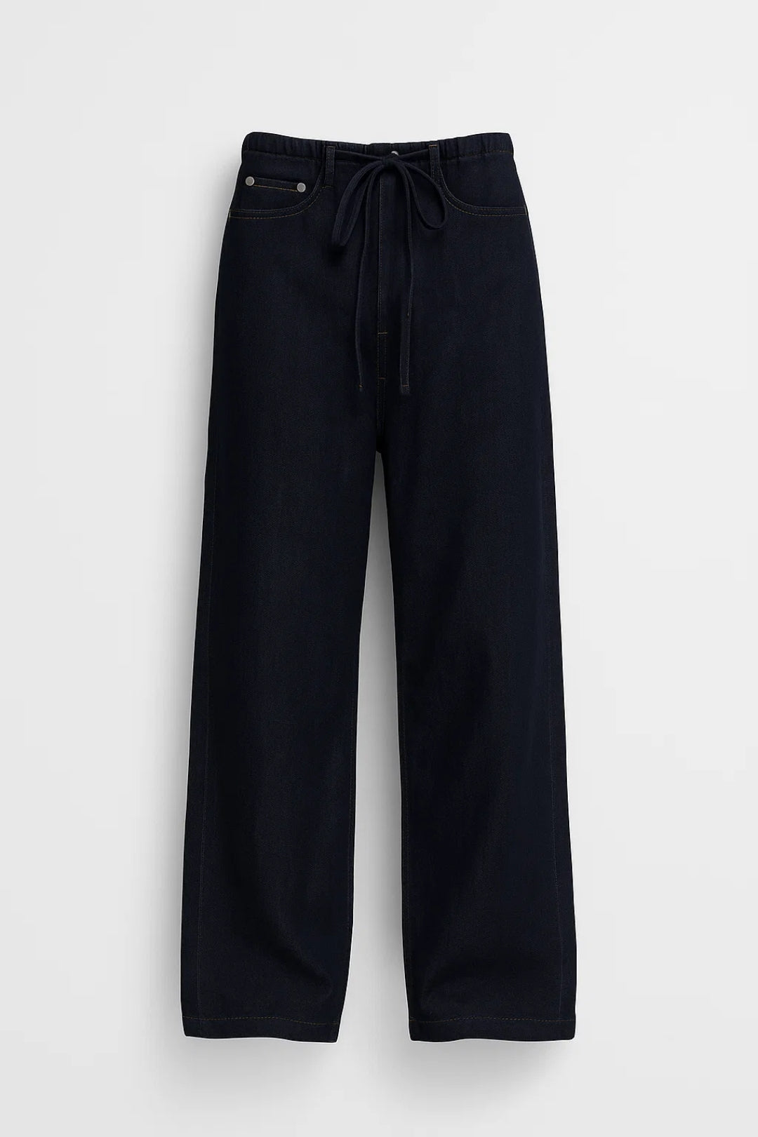 Léa | Jean Large Femme Confortable avec Taille Élastiquée et Cordon de Serrage 2