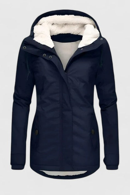 Léa | Veste Hiver Femme Imperméable Élégante avec Capuche 1