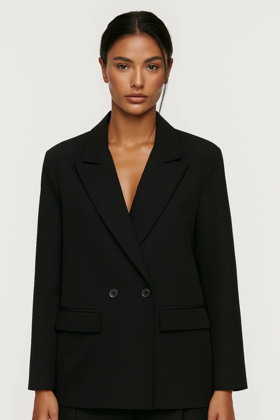 Sophie | Blazer Femme Élégant à Double Boutonnage Noir pour Toutes Occasions 4